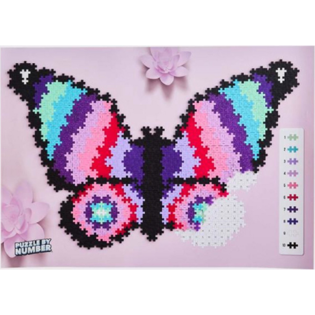 Plus Plus Puzzle By Number Butterfly 800pcs
