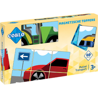 Coblo Coblo Magnetisch Bouwset, Bouw speelgoed Coblo - Toppers Transport 60 stuks