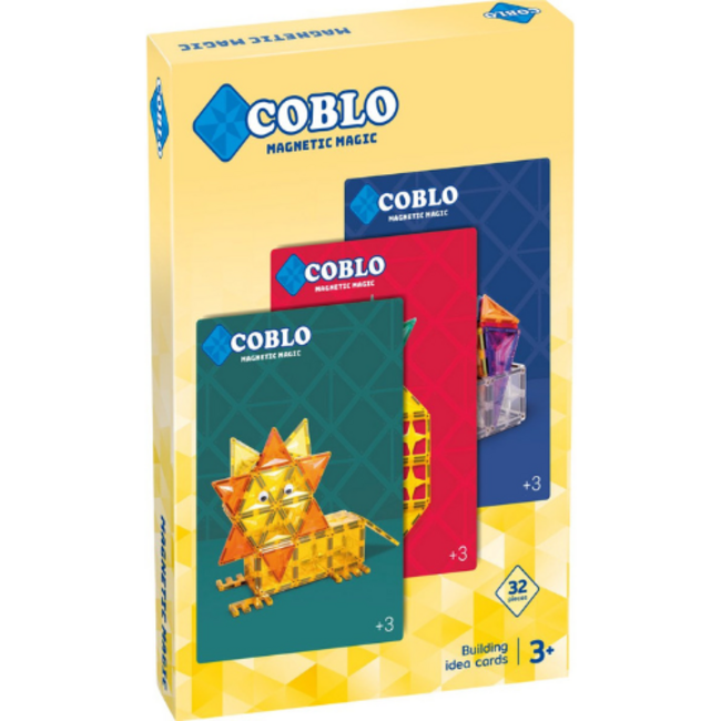 Coblo Coblo Magnetisch Bouwset, Bouw speelgoed Coblo - Bouwkaarten 32 stuks