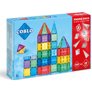 Coblo Coblo Magnetisch Bouwset, Bouw speelgoed Coblo - Coblo Promotie-deal: 10 zilveren stenen GRATIS bij 100 stuks