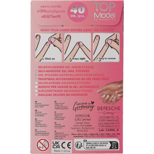 TOPModel TOPModel, Make-up - Gel nagelstickers BEAUTY and ME
