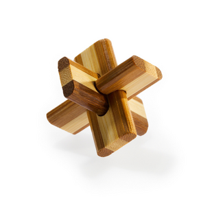 Eureka Eureka 3D Bamboo Puzzle - Doublecross