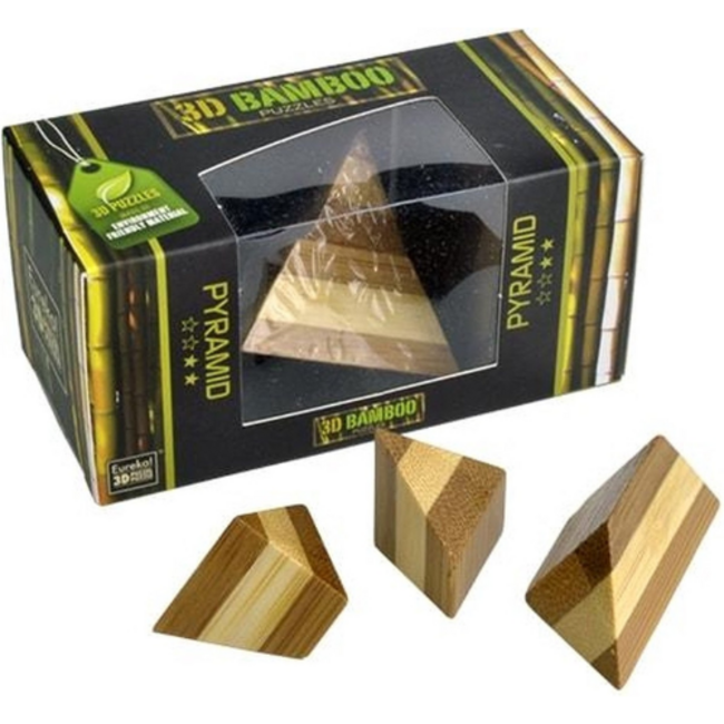 Eureka Eureka 3D Bamboo Puzzle - Pyramid