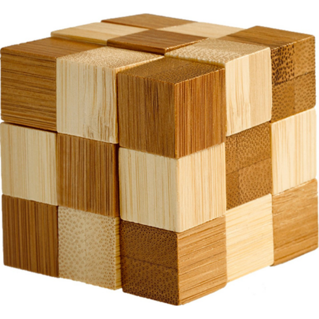 Eureka Eureka 3D Bamboo Puzzel - Snake Cubes (alleen beschikbaar in display 52473120)