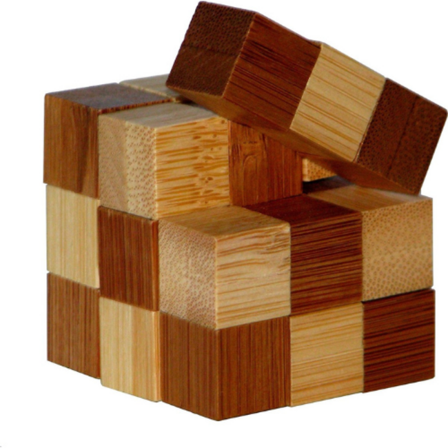 Eureka 3D Bamboo Puzzel - Snake Cubes