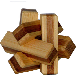 Eureka Eureka 3D Bamboo Puzzel - Brandhout (alleen beschikbaar in display 52473120)