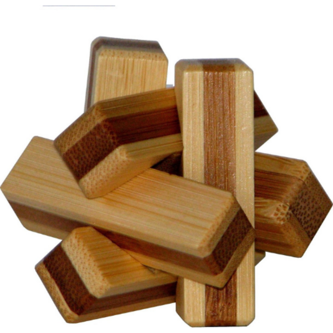Eureka 3D Bamboo Puzzel - Brandhout