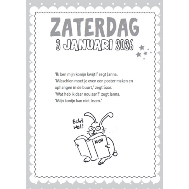 De Zoete Zusjes moppenscheurkalender. 6+
