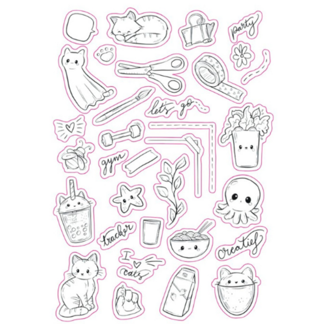 CreaChick Knutselen - CreaChick stempelset