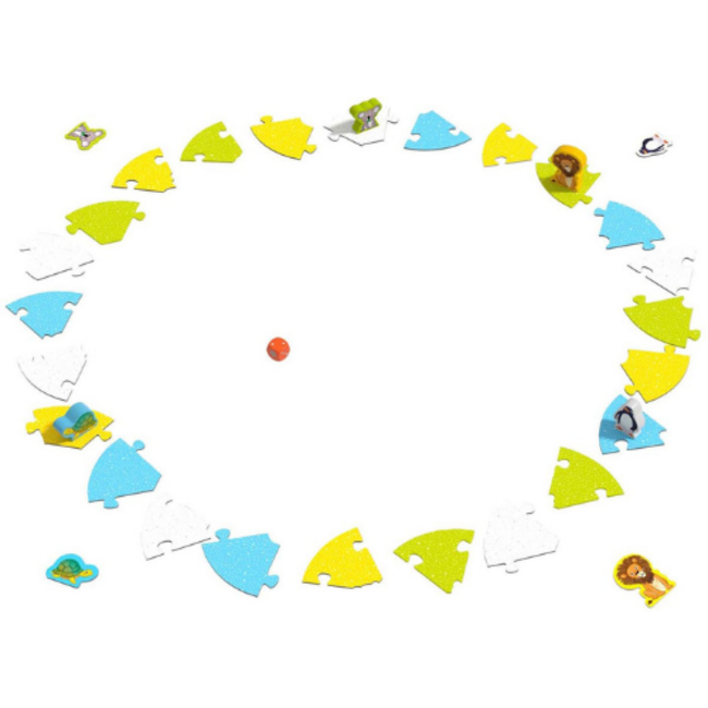 HABA Game meets Puzzle - Waar wonen de leeuw en zijn dierenvriendjes?
