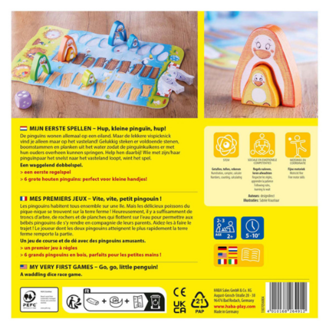 HABA Mijn eerste spellen - Hup kleine pinguïn, hup!