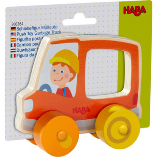 HABA (UA) Duwfiguur Vuilniswagen