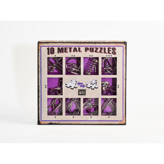Eureka Eureka Metal Puzzle set - 10 Metal puzzles set - Purple