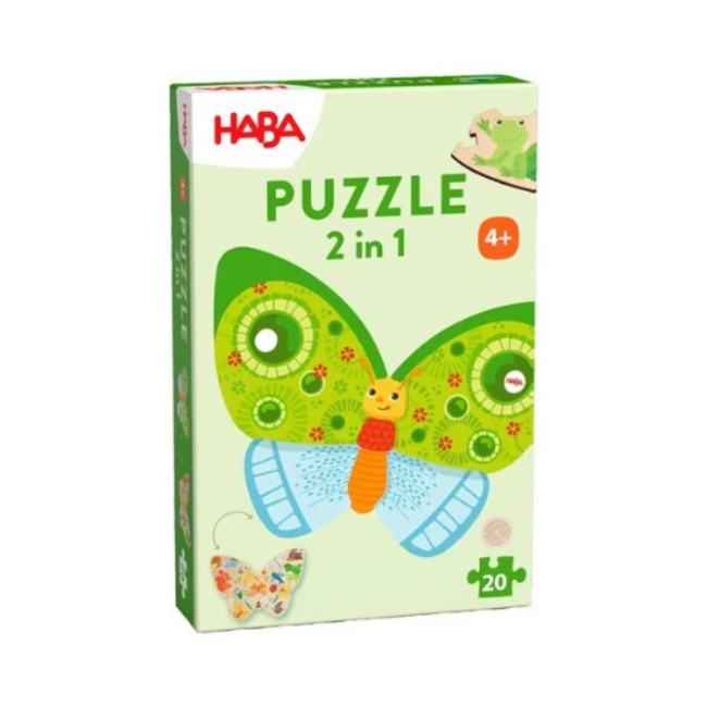 HABA 2 in 1 puzzel - Vlinder