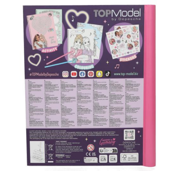 TOPModel TOPModel, Kleurboek met Led en geluid