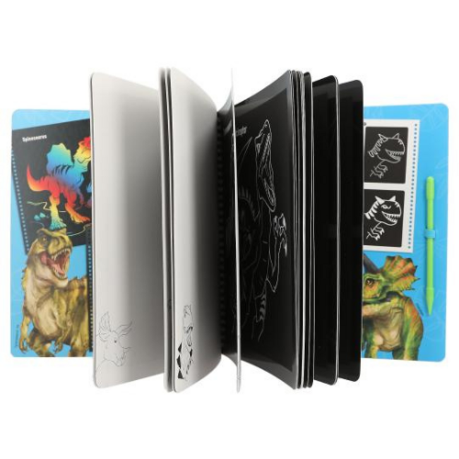 TOPModel Dino World - Magic Scratch boek