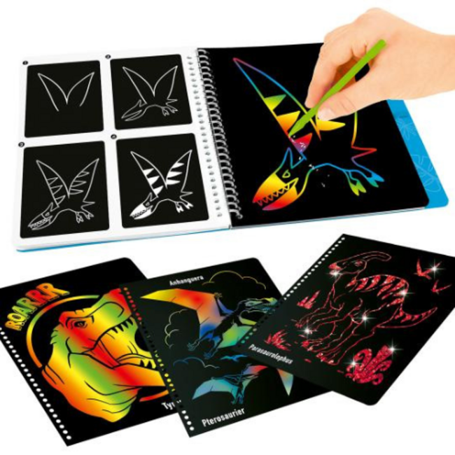 TOPModel Dino World - Magic Scratch boek