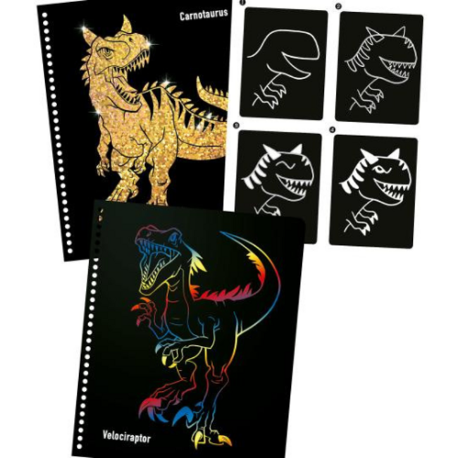 TOPModel Dino World - Magic Scratch boek