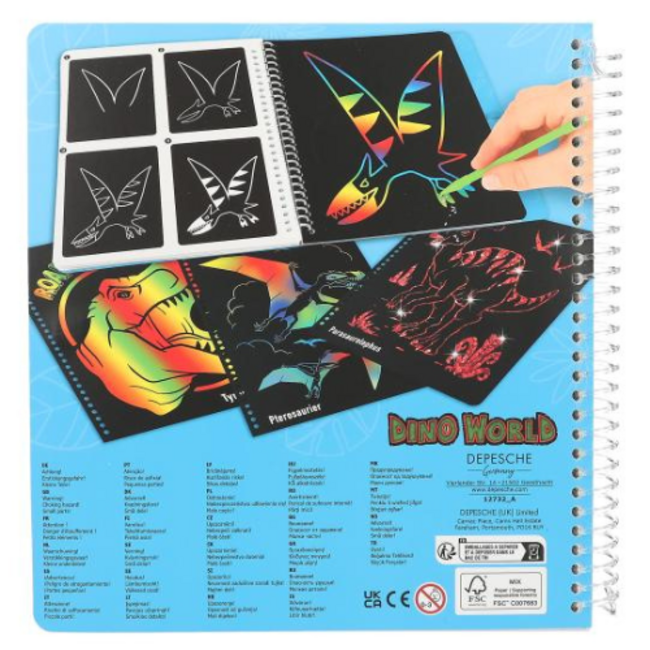 TOPModel Dino World - Magic Scratch boek