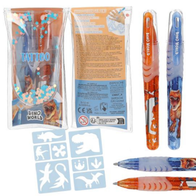 TOPModel Dino world - Tattoo glitter gelpen