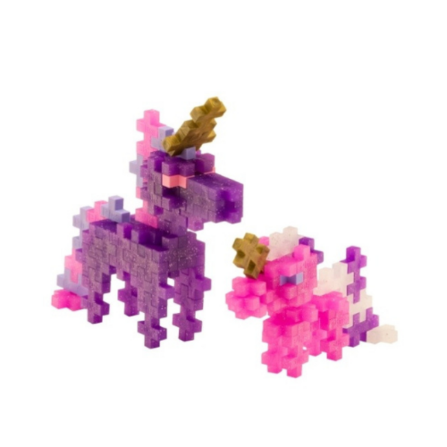 Plus Plus Glitter Unicorns / 100 pcs Tube