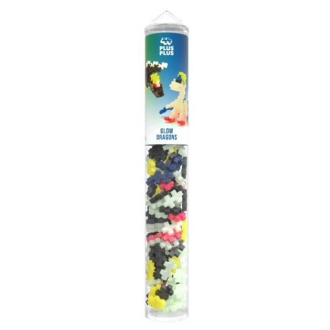 Plus Plus Plus-Plus Glow Dragons / 100 pcs Tube