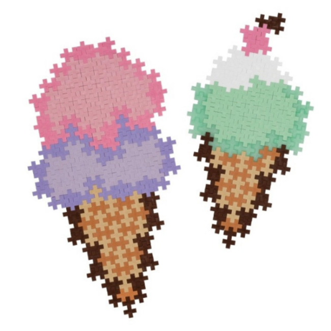 Plus Plus Puzzle By Number Ice Cream Cones 250pcs