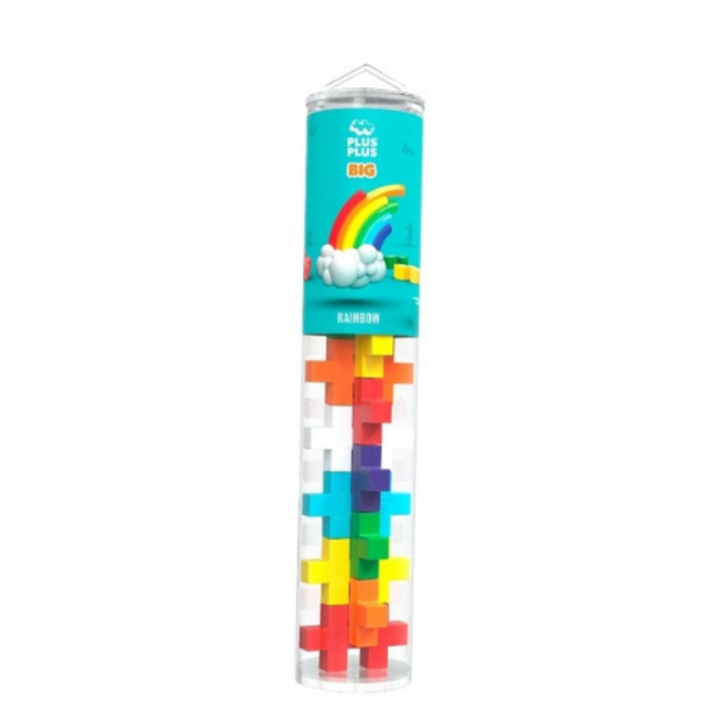 Plus Plus Plus-Plus BIG Rainbow / 15 pcs Tube