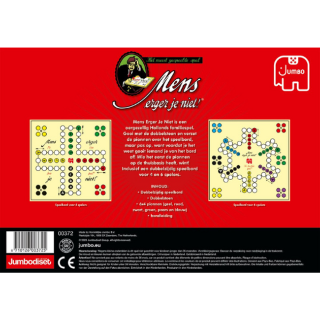 Jumbo Bordspellen - Mens erger je niet Original