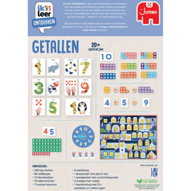 Jumbo Educatieve spellen - Ik leer ontdekken getallen, 4-7 jr.
