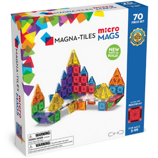 Magna-tiles Magnetisch bouwset, Bouwspeelgoed - Magna-Tiles Micro mags, 70st., 3+