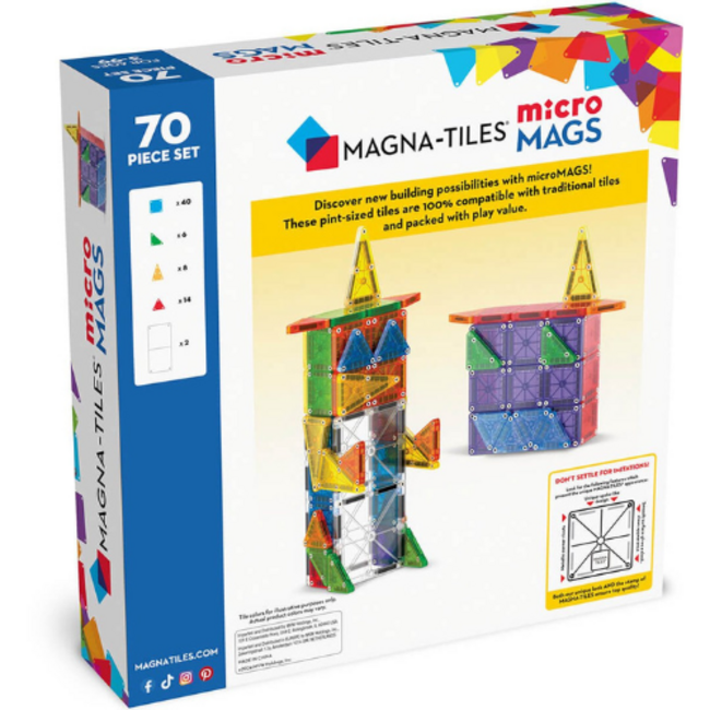 Magna-tiles Micro mags, 70st., 3+