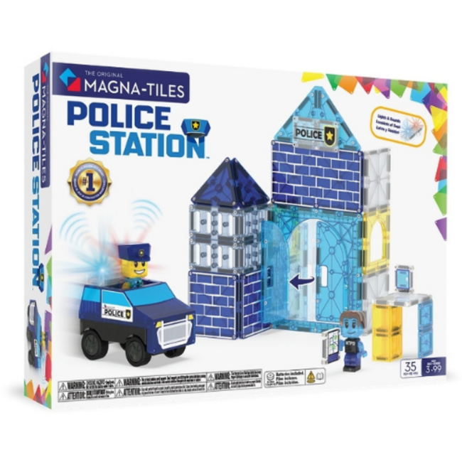 Magna-tiles, Politiestation  (35 stuks)
