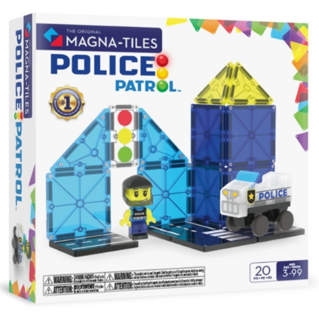 Magna-tiles, Politiestation  (20 stuks)