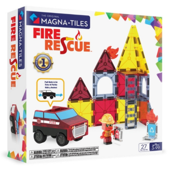 Magna-tiles Magna-tiles, Brandweergarage  (27 stuks)