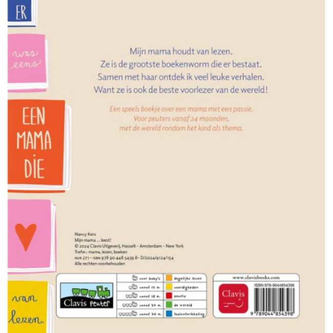 Clavis Prentenboek Mijn mama ... leest!