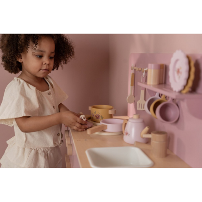 Little Dutch Little Dutch Houten speelkeuken, Roze FSC
