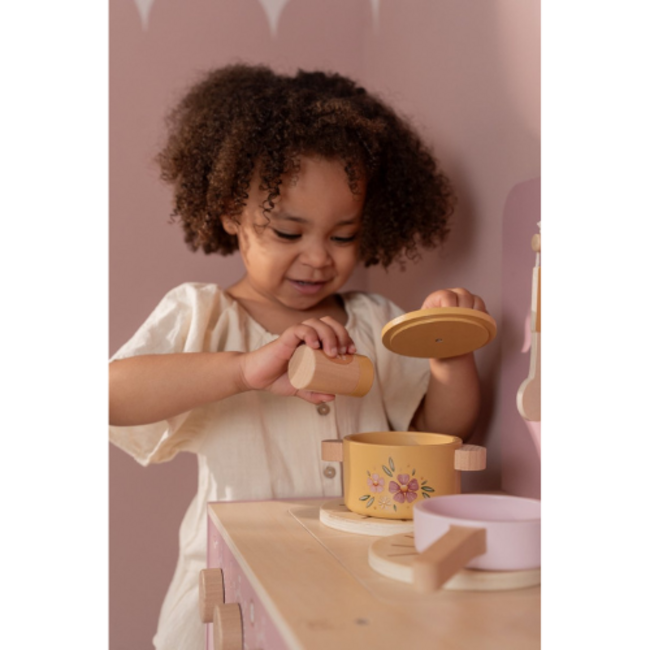 Little Dutch Little Dutch Houten speelkeuken, Roze FSC