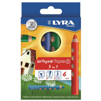 Lyra GROOVE Triple 1 Potloden set van 6