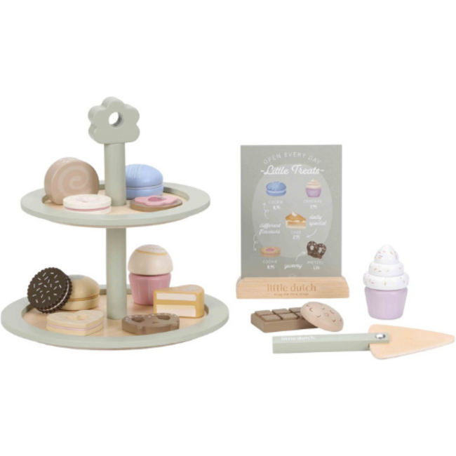 Little Dutch Little Dutch houten Etagère met gebak FSC