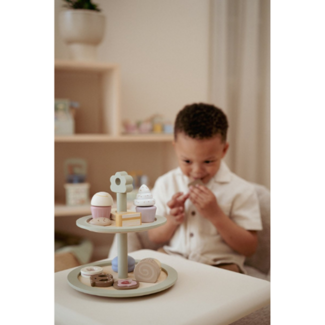 Little Dutch Little Dutch houten Etagère met gebak FSC