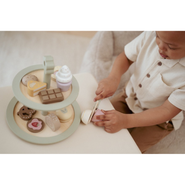 Little Dutch Little Dutch houten Etagère met gebak FSC