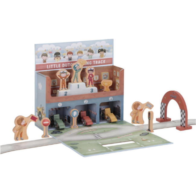 Little Dutch Little Dutch Speelkoffer Racebaan - Hout FSC