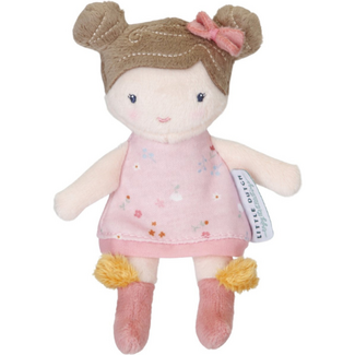 Little Dutch Little Dutch Little Pink Flowers Knuffelpop - Rosa, 10 cm