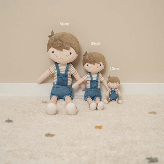 Little Dutch Little Dutch Vintage Sunny Stripes Knuffelpop - Jim - 10 cm