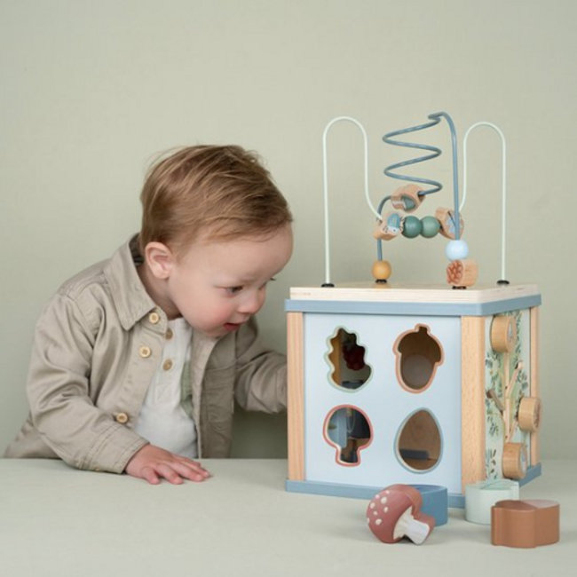Little Dutch Little Dutch Houten Activiteitenkubus - Forest Friends FSC