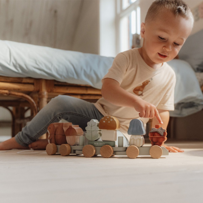 Little Dutch Little Dutch Blokkentrein Eekhoorn - Forest Friends FSC