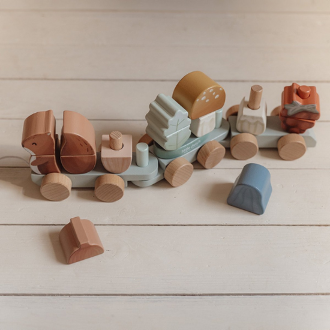 Little Dutch Little Dutch Blokkentrein Eekhoorn - Forest Friends FSC