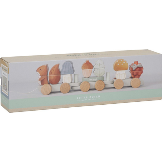 Little Dutch Little Dutch Blokkentrein Eekhoorn - Forest Friends FSC