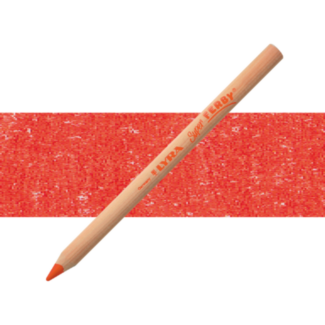 Lyra SUPER FERBY ongelakt potlood Scarlet Lake rood